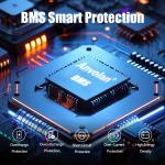 12V 100AH LiFePO4 Lithium Battery with Bluetooth