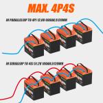 12V 100AH LiFePO4 Lithium Battery with Bluetooth