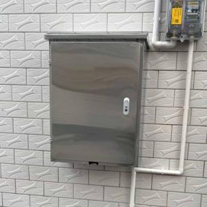 Stainless Steel Wall-Mounted EV Charger Protection Box