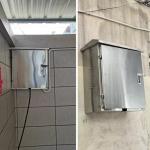 Stainless Steel Wall-Mounted EV Charger Protection Box