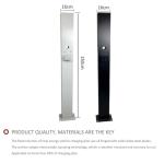 Electric Car Charger Pedestal Stand - Indoor/Outdoor Cable Organizer for EV Charging Stations, Durable & Stylish Black Design, Perfect for Home & Commercial Use