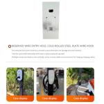 Electric Car Charger Pedestal Stand - Indoor/Outdoor Cable Organizer for EV Charging Stations, Durable & Stylish Black Design, Perfect for Home & Commercial Use