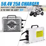48V 105Ah Lithium Golf Cart Battery W/ 25A Chargerfor Advanced EV1 & Icon EV