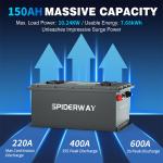 48V 105Ah Lithium Golf Cart Battery W/ 25A Chargerfor Advanced EV1 & Icon EV