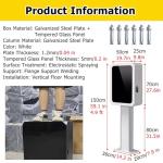 Heavy Duty Outdoor EV Charger Pedestal Stand
