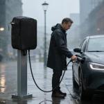 Waterproof EV Charger Cover with Adjustable Drawstring