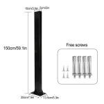 150cm Wall-Mounted EV Charger Stand for Outdoors