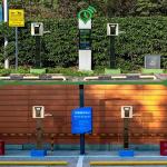 150cm Wall-Mounted EV Charger Stand for Outdoors