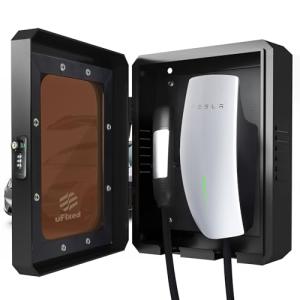 Compact Outdoor EV Charger Enclosure with Lock