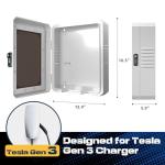 Compact Weatherproof EV Charger Wall Box with Lock