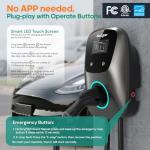 NexCyber Level 2 48A EV Charger with 25ft Cable