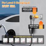 MECMO 50A EV Charger Adapter for 4 Prong
