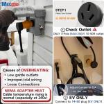 MECMO 50A EV Charger Adapter for 4 Prong