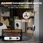 MECMO 50A EV Charger Adapter for 4 Prong