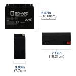 Mighty Max 12V 18Ah Battery and Solar Panel Combo