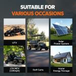 LiTime 48V 100Ah Bluetooth Lithium Battery for Solar