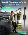 32A Level 2 Tesla Charger with 25ft Cord