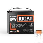 100Ah 12V LiFePO4 Lithium Battery with Bluetooth BMS