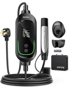 INFGO 40A Level 2 Tesla Charger with 25FT Cable