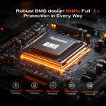 Humsienk 12V 100Ah Bluetooth Lithium Battery