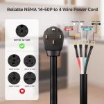 4ft Heavy Duty 50 Amp EV Charging Cord
