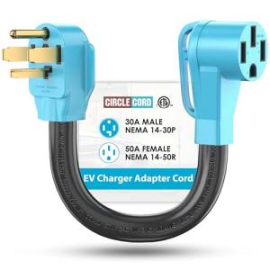 CircleCord NEMA 14-30P to 14-50R EV Charger Adapter