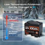 12V 100Ah Bluetooth Lithium Battery for RVs