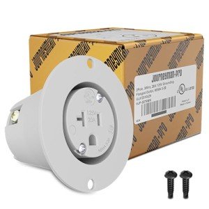 Journeyman-Pro HJP-5379WH 20 AMP EV Charger Socket
