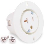 Journeyman-Pro HJP-5379WH 20 AMP EV Charger Socket