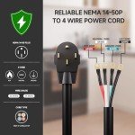 4ft Heavy Duty 50 Amp EV Charging Cord