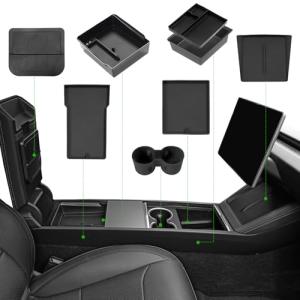 Tesla Model 3 Center Console Organizer Tray Set