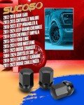 Black Lug Nuts for Cadillac, Chevy, Dodge, Tesla