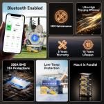 Power Queen 48V 100Ah Bluetooth Lithium Battery