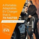 J+ Portable 40 Amp EV Charger with 25ft Cable