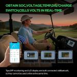 48V 105Ah Lithium Golf Cart Battery W/ 25A Chargerfor Advanced EV1 & Icon EV