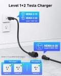 Portable 16Amp EV Charger for Tesla with 25FT Cable