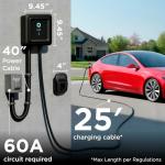 EVIQO Level 2 Hardwired EV Charger for Tesla