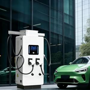 Outdoor Fast EV Charging Station for Business Fleet