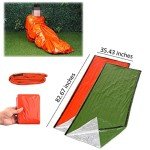 Eco-Fused Emergency Sleeping Bags, Blankets, Tents, and Survival Whistles - Weather Resistant Thermal Outdoor Survival Supplies Essentials - Suitable for All Ages - Camping, Hiking, Climbing