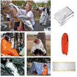 Eco-Fused Emergency Sleeping Bags, Blankets, Tents, and Survival Whistles - Weather Resistant Thermal Outdoor Survival Supplies Essentials - Suitable for All Ages - Camping, Hiking, Climbing