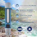 Yuclet 4 Pack Water Filter Straw, Portable Personal Water Filtration System, Water Purifier Survival, Emergency Preparedness for Camping Hiking Drinking Travel Hunting and Family Outing