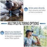Yuclet 4 Pack Water Filter Straw, Portable Personal Water Filtration System, Water Purifier Survival, Emergency Preparedness for Camping Hiking Drinking Travel Hunting and Family Outing