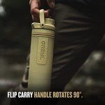 GRAYL UltraPress 16.9 oz Water Purifier & Filter Bottle for Hiking, Backpacking, Survival, Travel (Desert Tan)