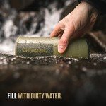 GRAYL GeoPress 24 oz Water Purifier Bottle - Filter for Hiking, Camping, Survival, Travel (Olive Drab)