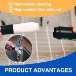 Personal Straw Water Filter to purify Water, Emergency Water Straws Portable Gear for Hiking, Camping, Travel, Fishing, Outing and Emergency Preparedness(2 Pack)