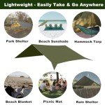 Large Waterproof Camping Tent Tarp for Outdoor Adventure