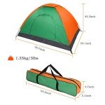 2-Person Waterproof Pop Up Camping Dome Tent