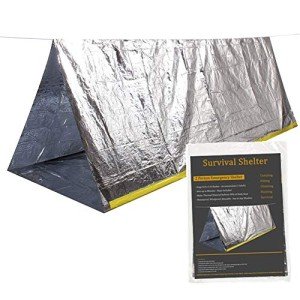 2-Person Waterproof Mylar Emergency Tube Tent