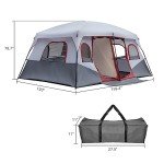 Spacious 8-10 Person Weatherproof Camping Tent