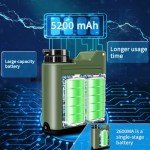 Solar Electric Water Purfier Survival w/ 3W Light, Portable Electric Water Filter Camping Backpacking Hiking Travel Emergency, Water Filtration System Survival, Water Purification Tablets Alternative